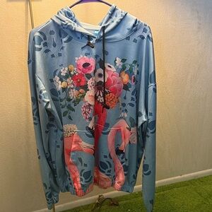 Floral Flamingo Hoodie